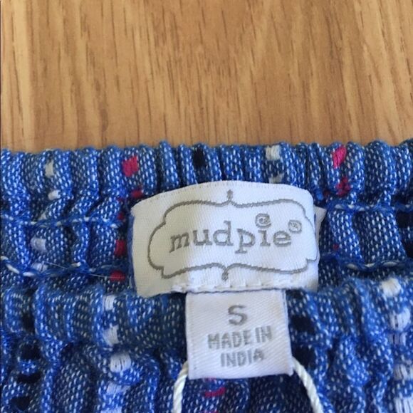 NWT MUDPIE Desi OTS Chambray Dress - Picture 8 of 9